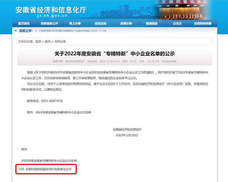 專(zhuān)精特新通知公示.jpg